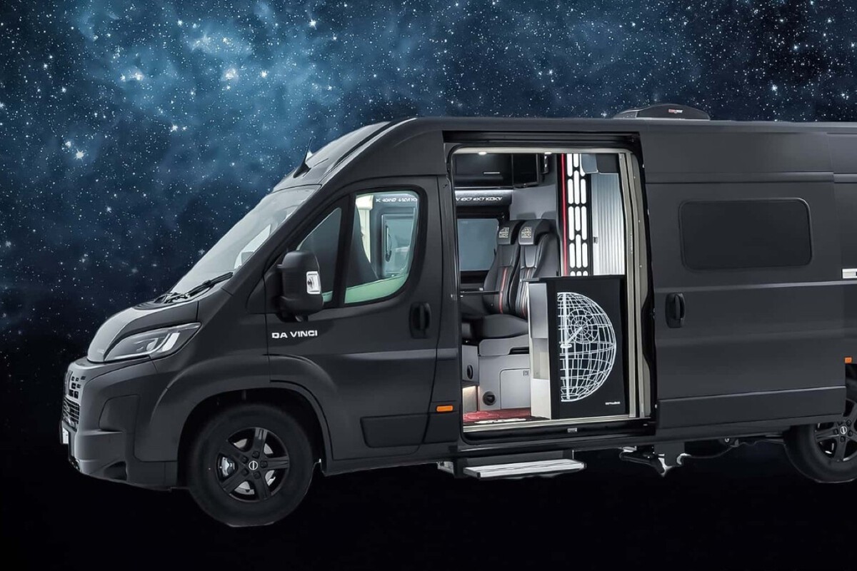 Ciemna strona mocy rządzi: dlatego pierwszy oficjalny kamper „Gwiezdnych wojen” wygląda jak Gwiazda Śmierci na kołach. - ilustracja