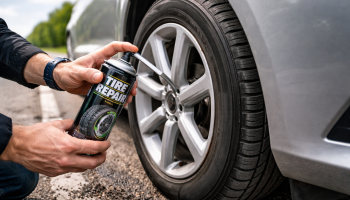 Jak naprawić oponę zestawem naprawczym w sprayu? Ten trik ratuje kierowców w trasie - ilustracja