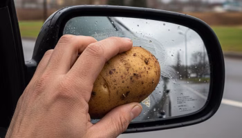 Pocieranie ziemniakiem lusterek samochodowych: do czego służy ta domowa sztuczka - ilustracja